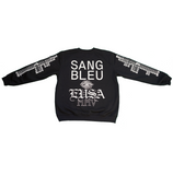 MMV SANG BLEU Black Mandala Crewneck (Hanes)