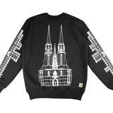MMV SANG BLEU Black Cathedral Crewneck (Carhartt)